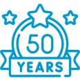 50 years icon